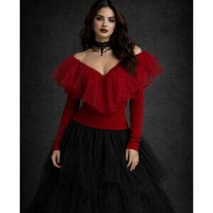 Endless Rose Gothic Balletcore Romance Vampiric Victorian Morticia Sweetheart M
